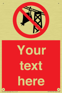 Custom prohibition do not fly kites near overhead electrical power lines